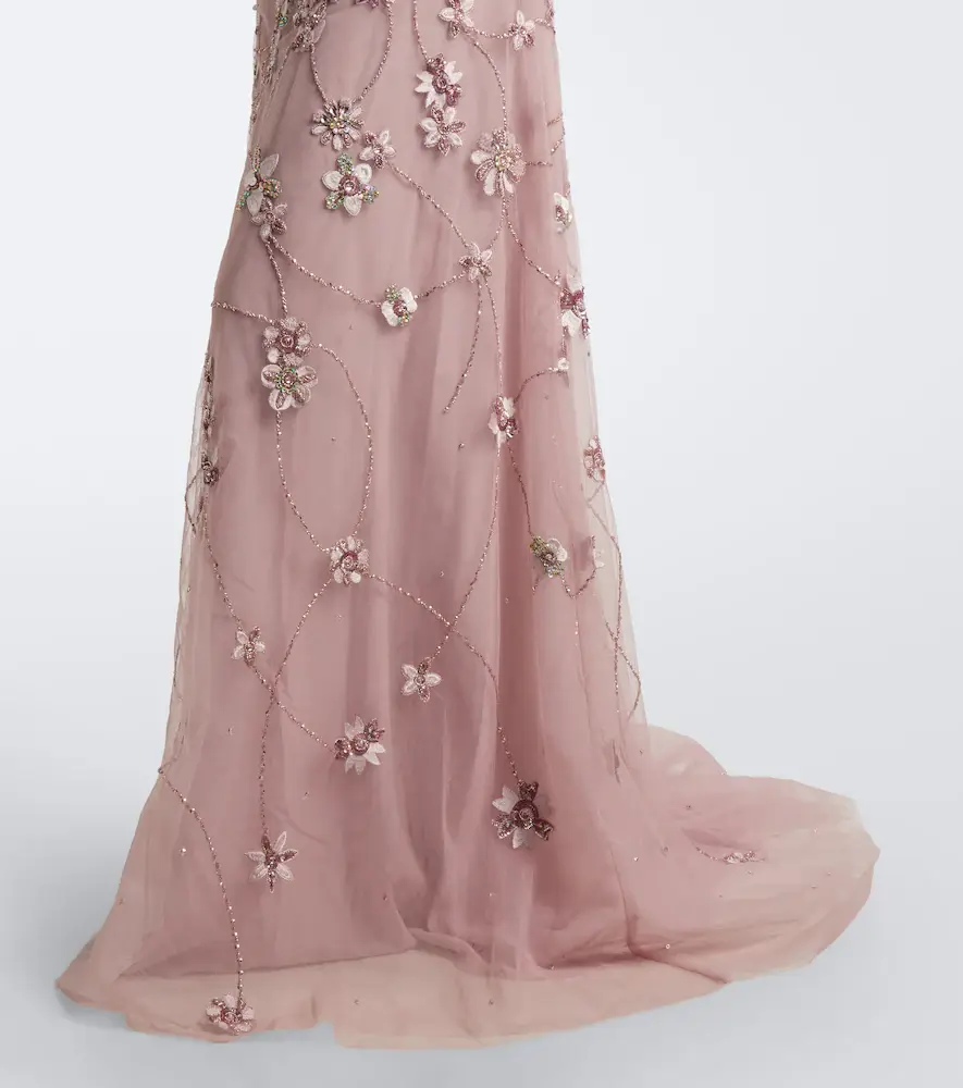 Georges Hobeika Embellished sheer tulle bustier gown | Thumbnail 3