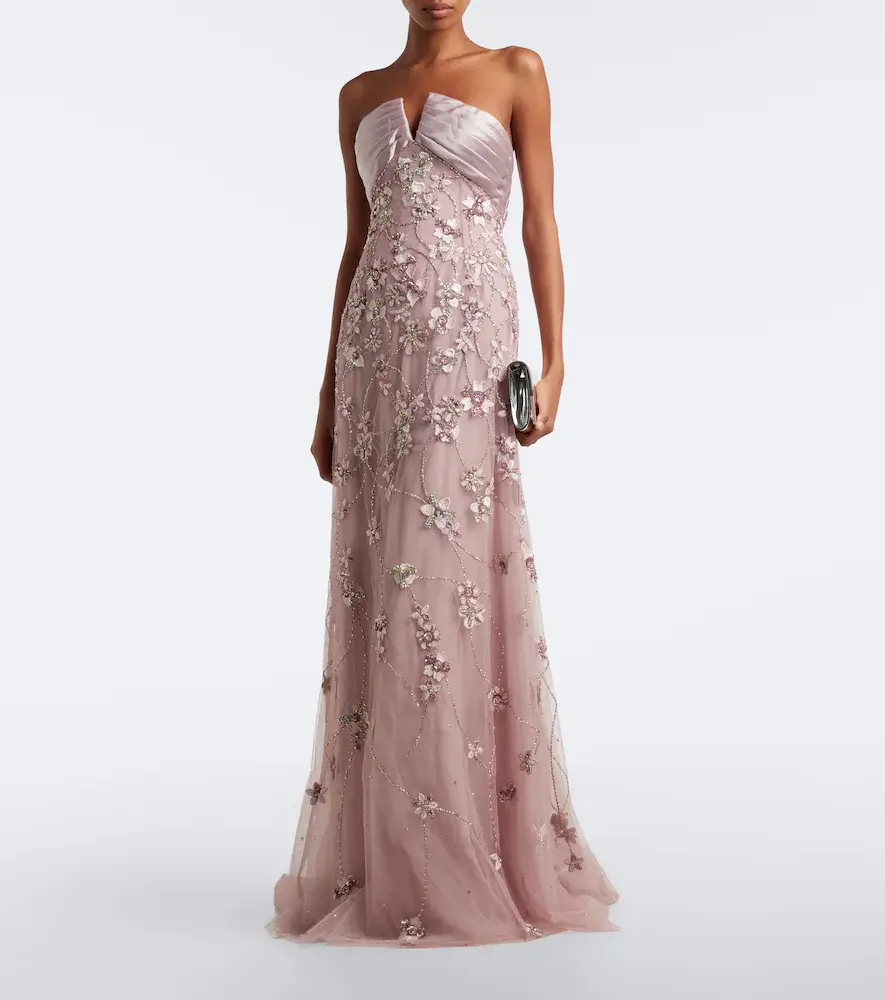 Georges Hobeika Embellished sheer tulle bustier gown | Thumbnail 4