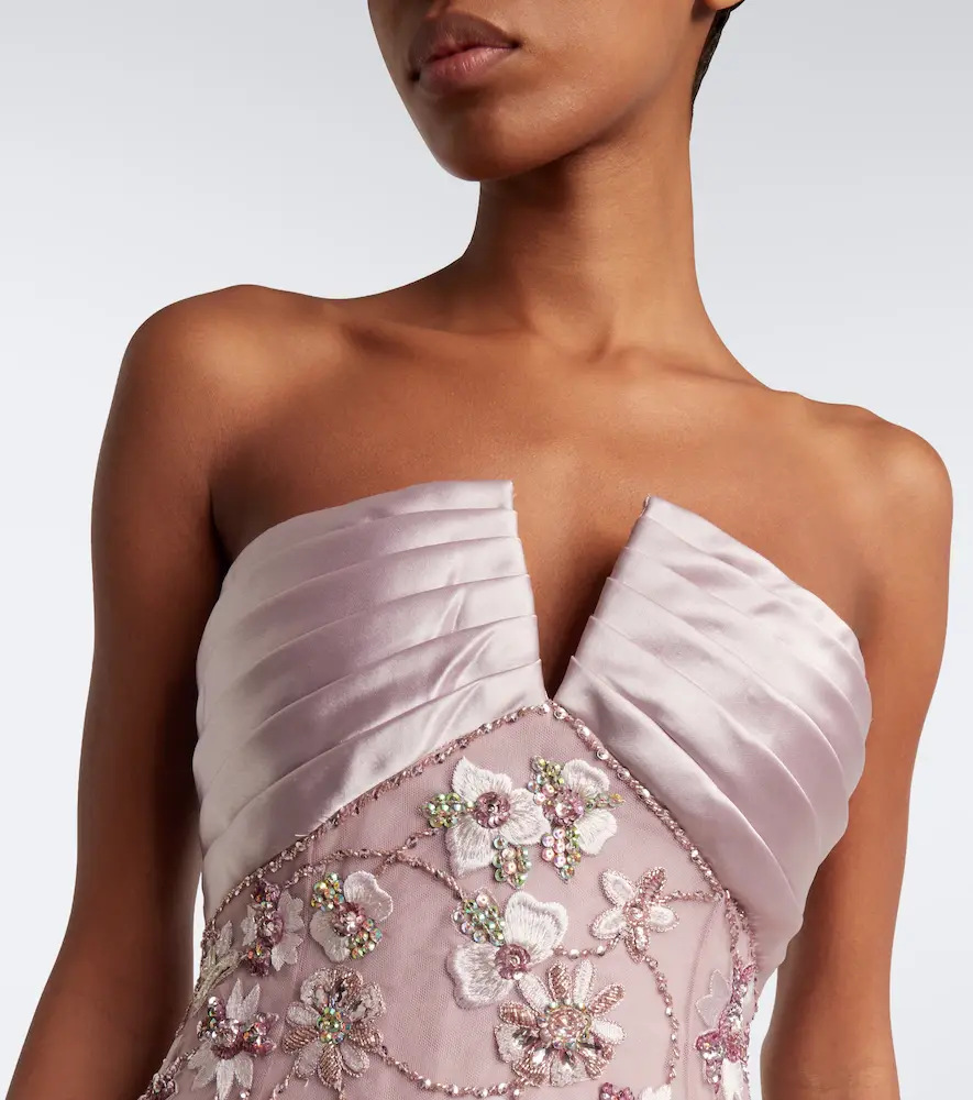 Georges Hobeika Embellished sheer tulle bustier gown | Thumbnail 5