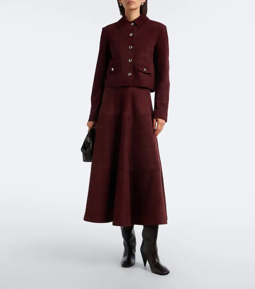 Altuzarra Varda suede maxi skirt | Thumbnail 6 Altuzarra Varda suede maxi skirt | Thumbnail 6
