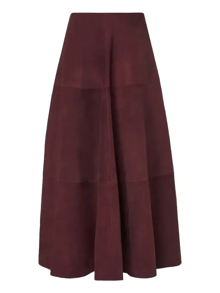Altuzarra Varda suede maxi skirt