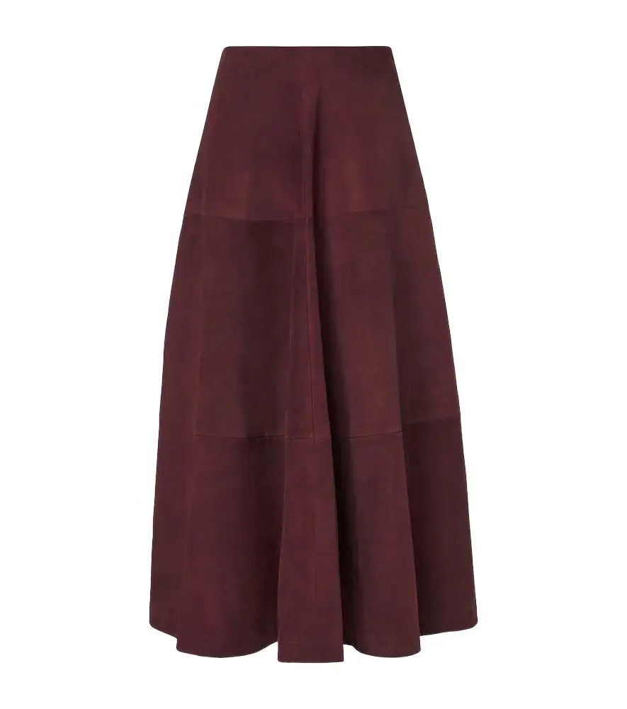 Altuzarra Varda suede maxi skirt