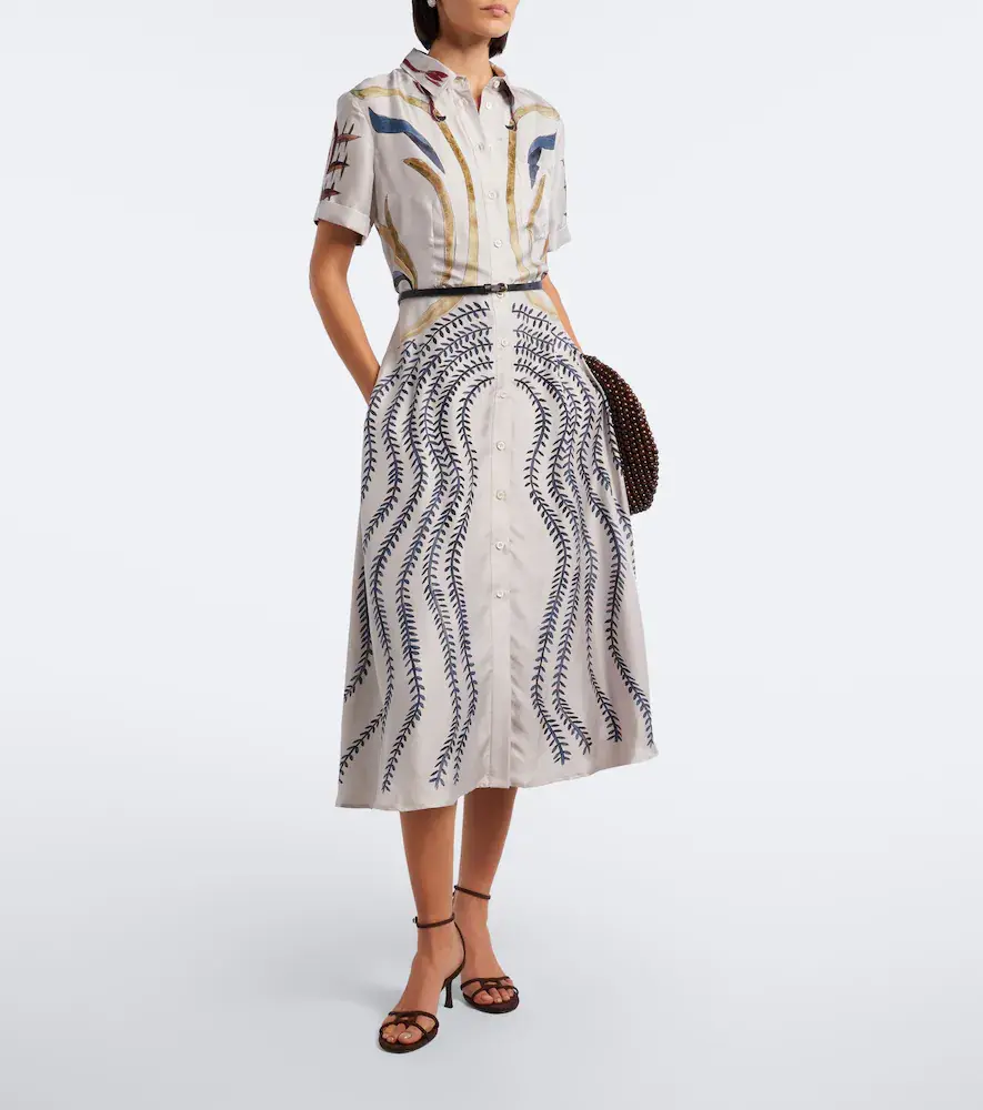 Altuzarra Kiera belted printed silk shirt dress | Thumbnail 4 Altuzarra Kiera belted printed silk shirt dress | Thumbnail 4