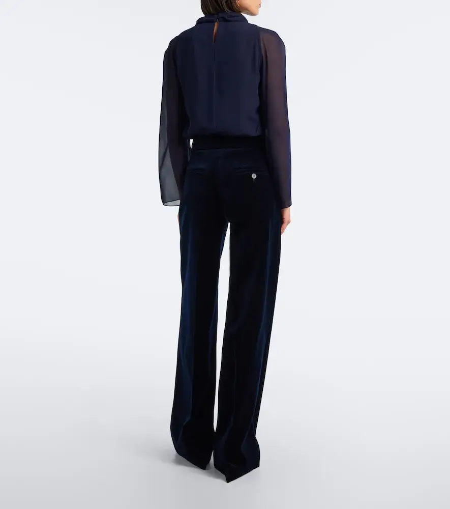Altuzarra Rudy cotton-blend velvet wide-leg pants | Thumbnail 4