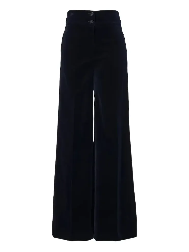 Altuzarra Rudy cotton-blend velvet wide-leg pants
