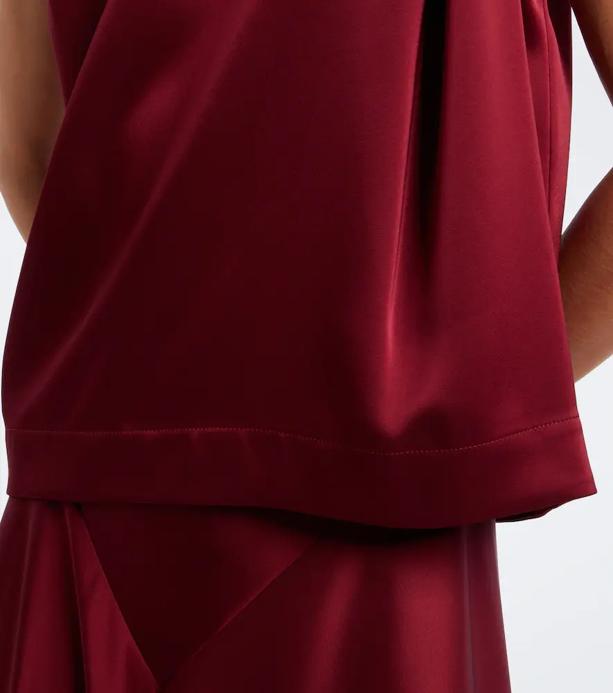 Altuzarra Alden draped satin top | Thumbnail 2 Altuzarra Alden draped satin top | Thumbnail 2