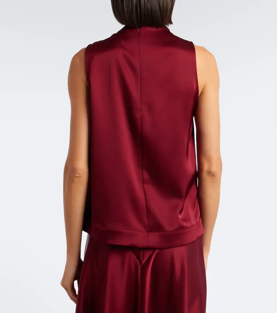Altuzarra Alden draped satin top | Thumbnail 4 Altuzarra Alden draped satin top | Thumbnail 4