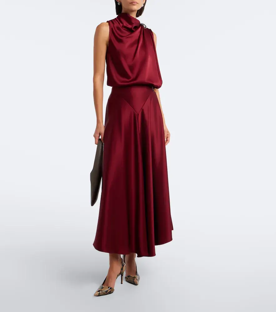 Altuzarra Alden draped satin top | Thumbnail 6 Altuzarra Alden draped satin top | Thumbnail 6