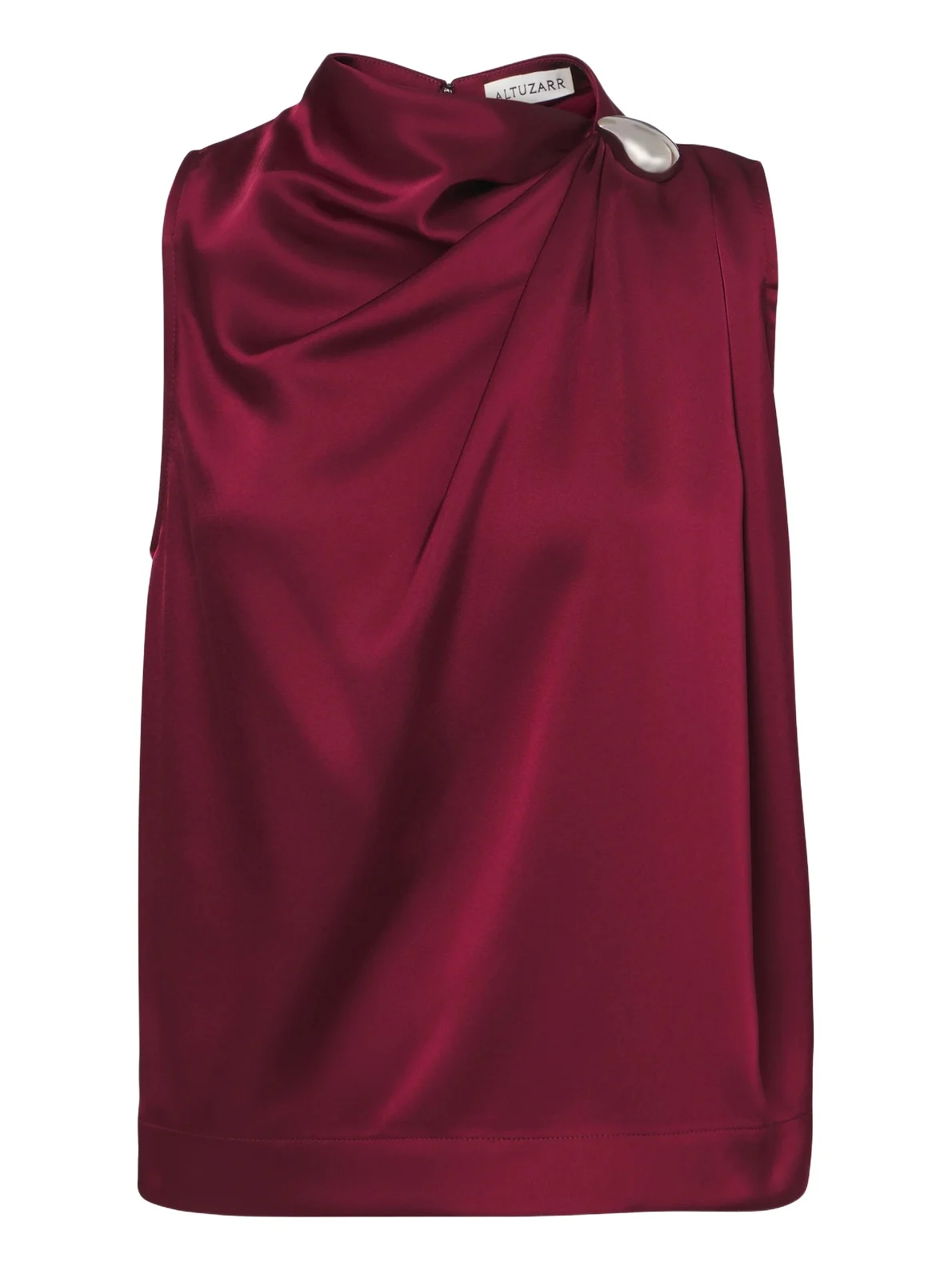 Altuzarra Alden draped satin top