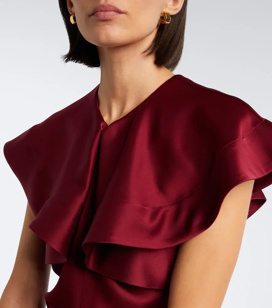 Altuzarra Alix gathered satin maxi dress | Thumbnail 4 Altuzarra Alix gathered satin maxi dress | Thumbnail 4