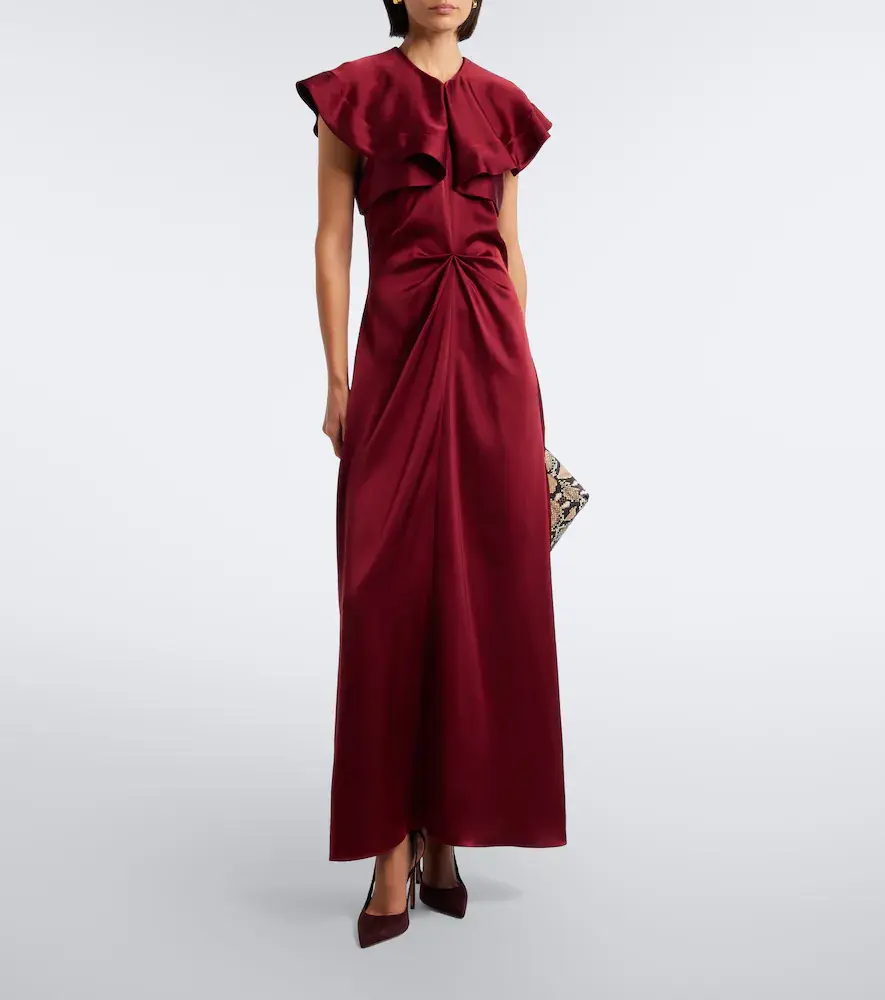 Altuzarra Alix gathered satin maxi dress | Thumbnail 5 Altuzarra Alix gathered satin maxi dress | Thumbnail 5
