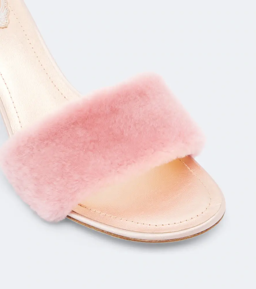René Caovilla Embellished leather-lined mules | Thumbnail 3