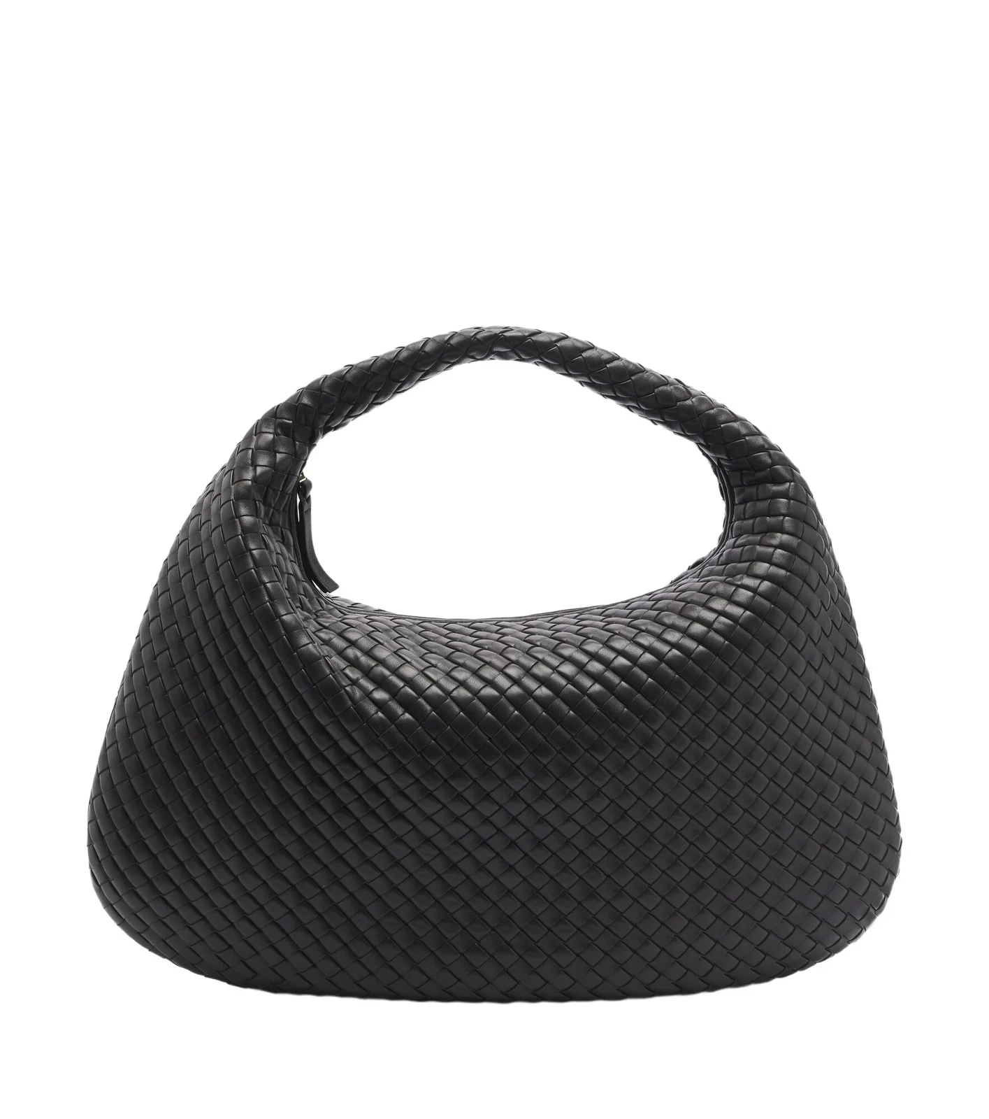 Maxi Veneta Intrecciato leather shoulder bag
