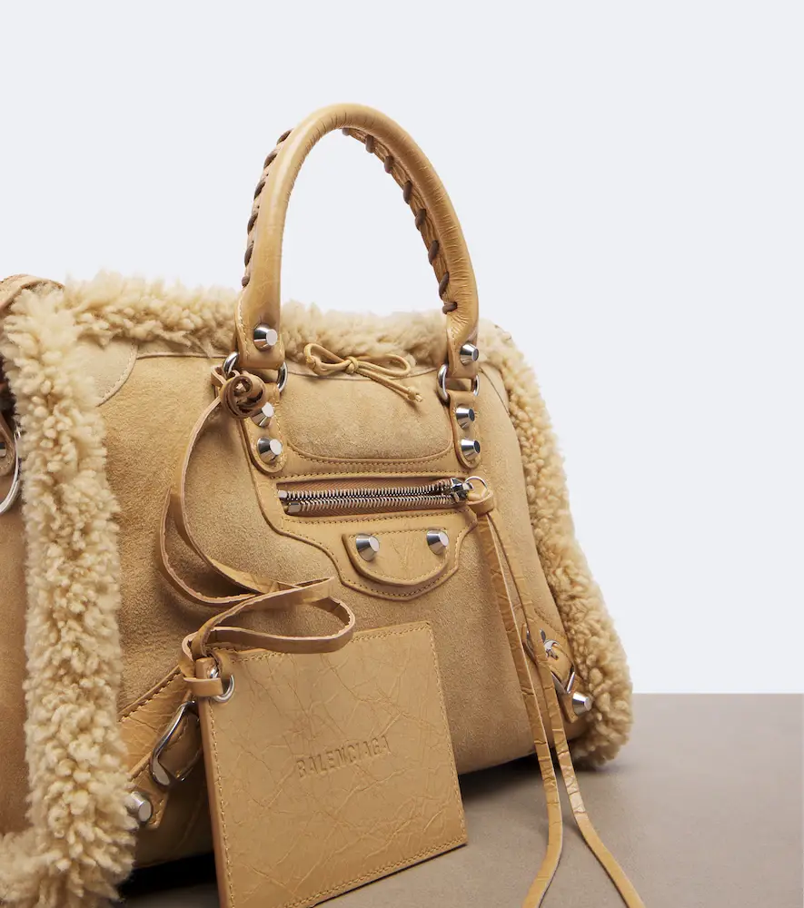 Balenciaga Le City Small suede top-handle bag | Thumbnail 4 Balenciaga Le City Small suede top-handle bag | Thumbnail 4