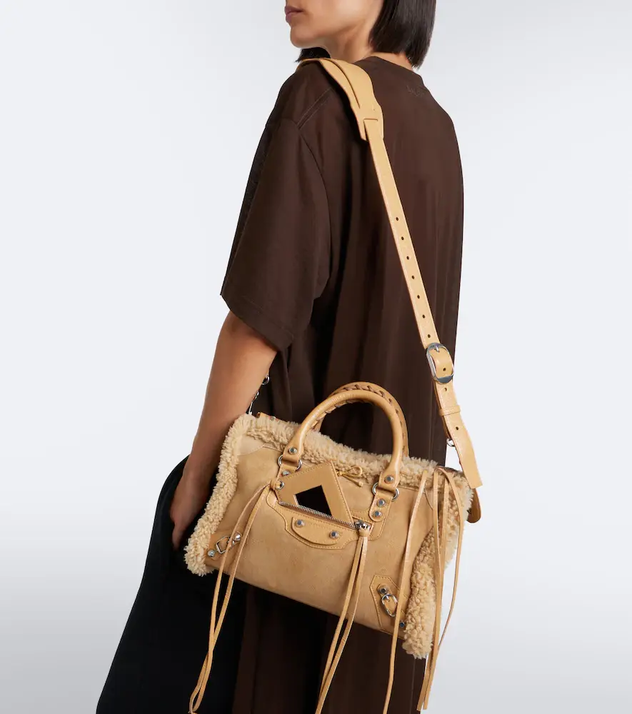 Balenciaga Le City Small suede top-handle bag | Thumbnail 6 Balenciaga Le City Small suede top-handle bag | Thumbnail 6