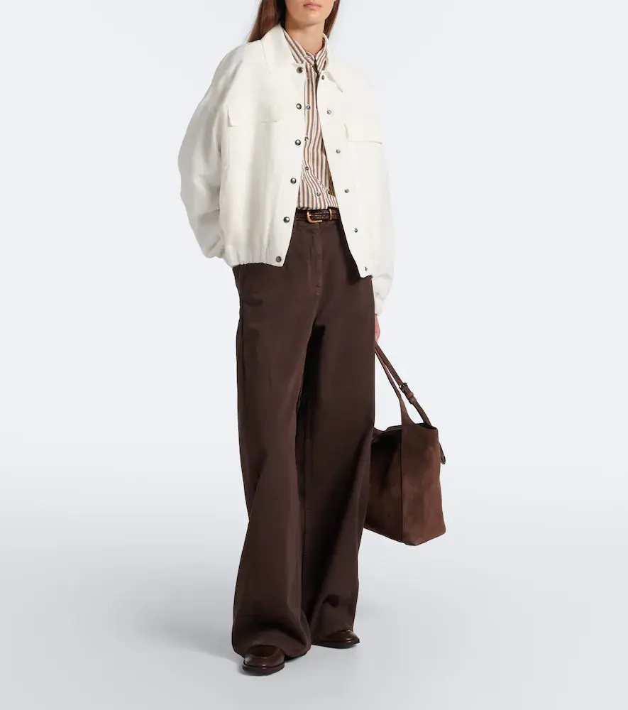 Brunello Cucinelli Single-breasted blouson jacket | Thumbnail 2 Brunello Cucinelli Single-breasted blouson jacket | Thumbnail 2