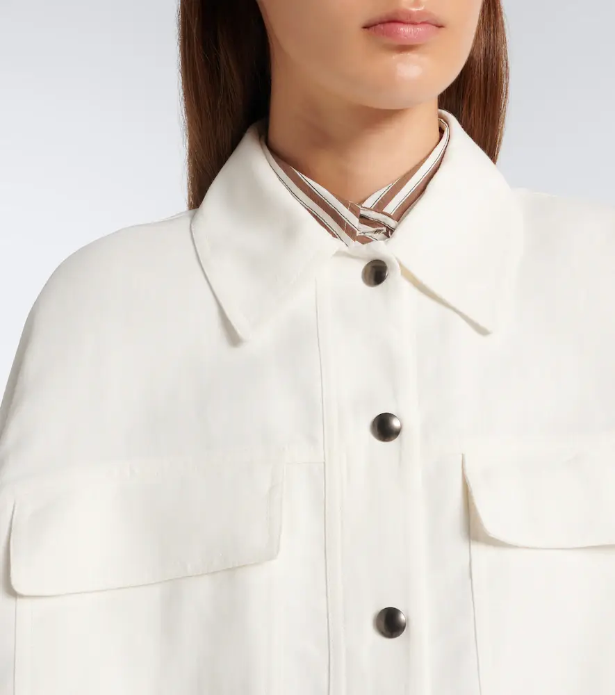 Brunello Cucinelli Single-breasted blouson jacket | Thumbnail 5 Brunello Cucinelli Single-breasted blouson jacket | Thumbnail 5