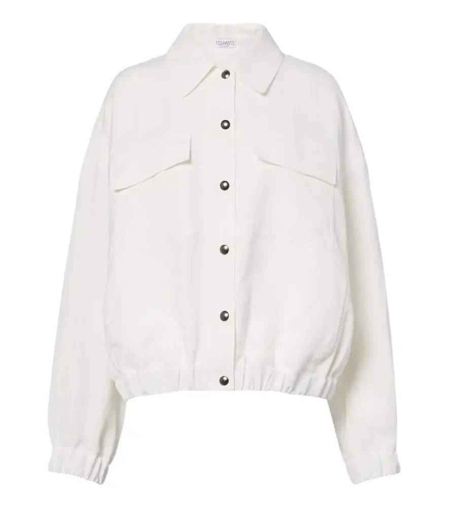 Single-breasted blouson jacket