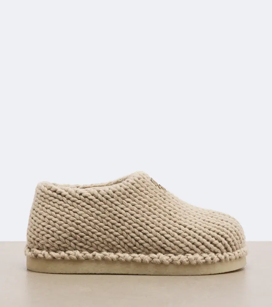 Miu Miu Knitted slip-on shoes | Thumbnail 2 Miu Miu Knitted slip-on shoes | Thumbnail 2