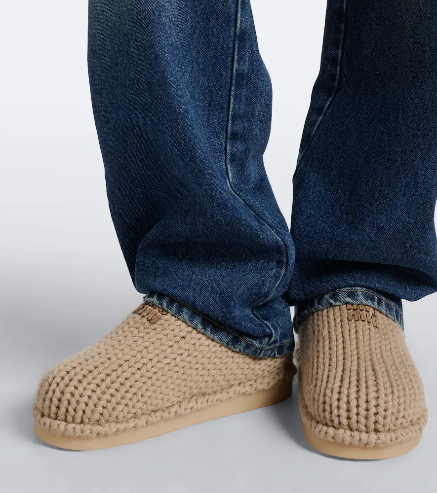 Miu Miu Knitted slip-on shoes | Thumbnail 6 Miu Miu Knitted slip-on shoes | Thumbnail 6