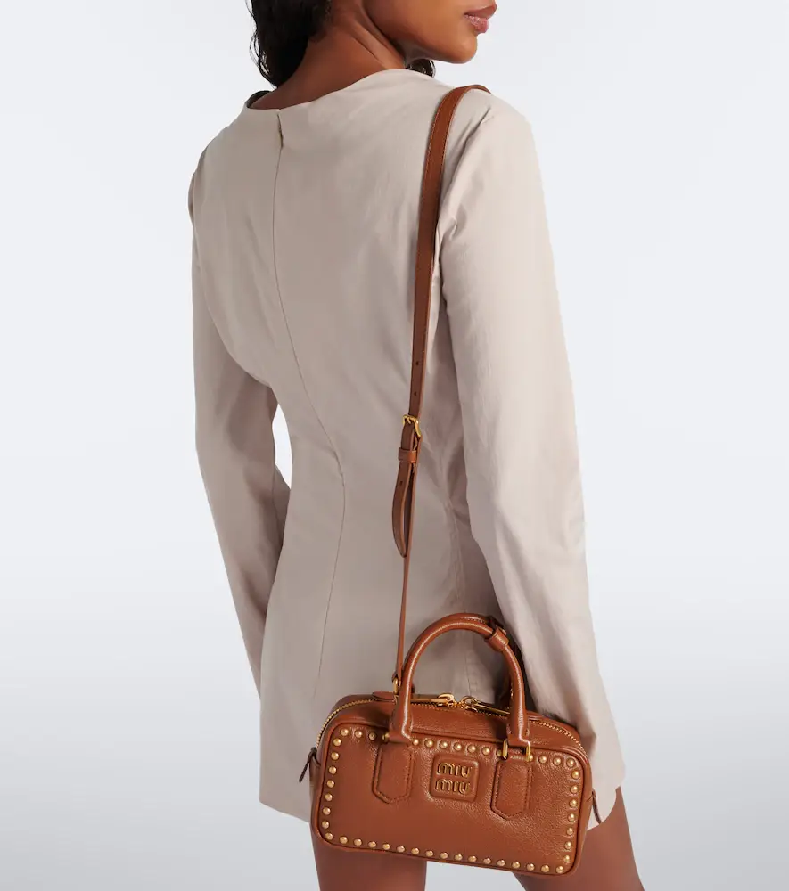 Miu Miu Arcadie studded leather top-handle bag | Thumbnail 5 Miu Miu Arcadie studded leather top-handle bag | Thumbnail 5