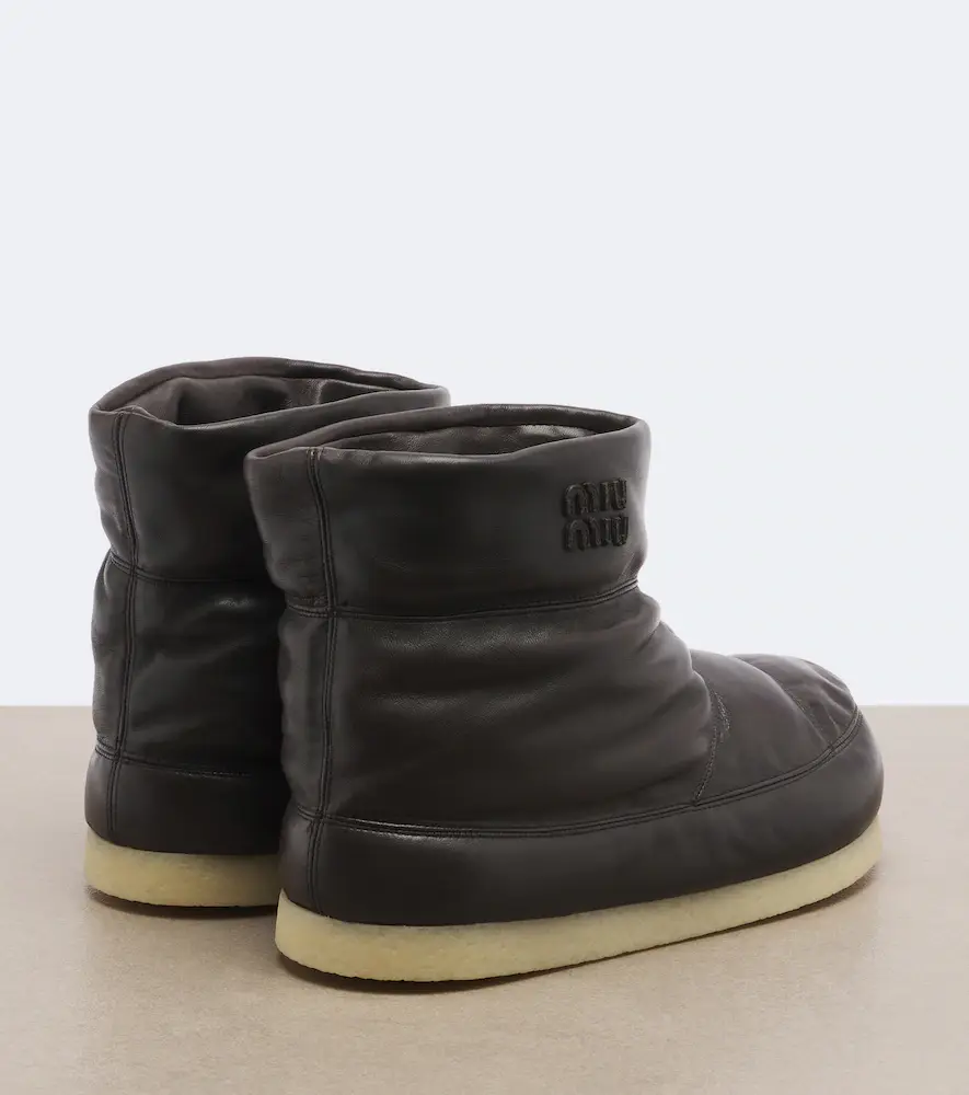Miu Miu Padded leather ankle boots | Thumbnail 4 Miu Miu Padded leather ankle boots | Thumbnail 4