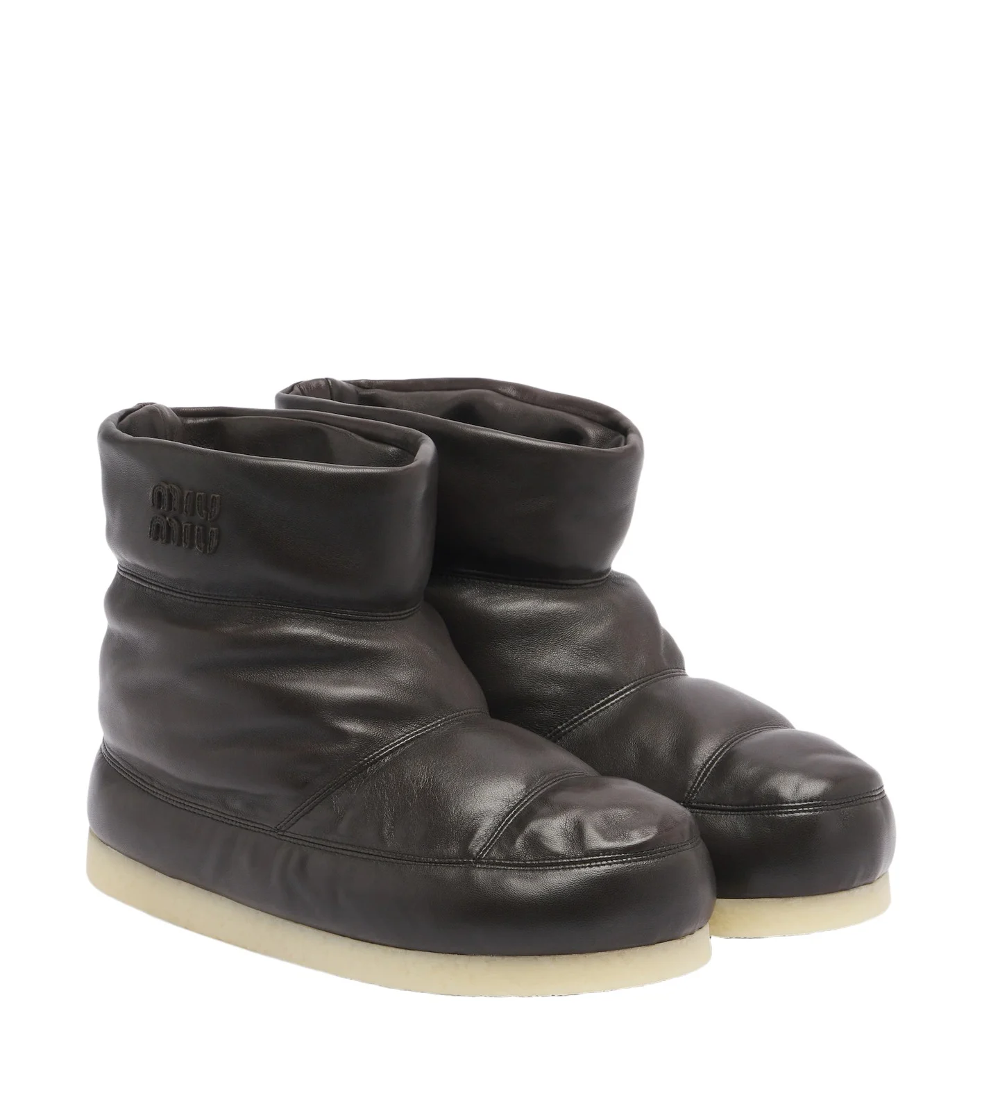 Miu Miu Padded leather ankle boots