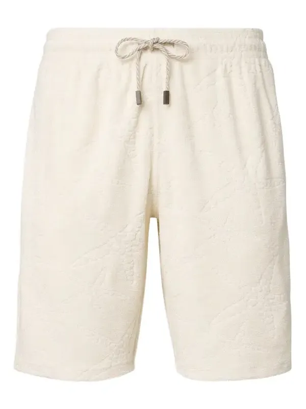 Bolide jacquard cotton-blend terry shorts Bolide jacquard cotton-blend terry shorts