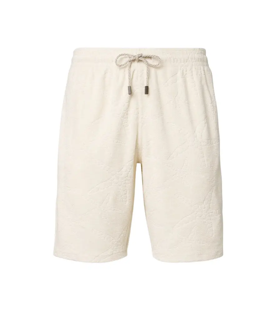 Bolide jacquard cotton-blend terry shorts
