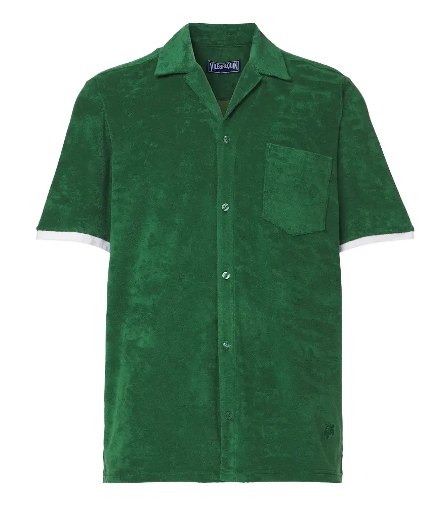 Clarck cotton-blend terry shirt Clarck cotton-blend terry shirt