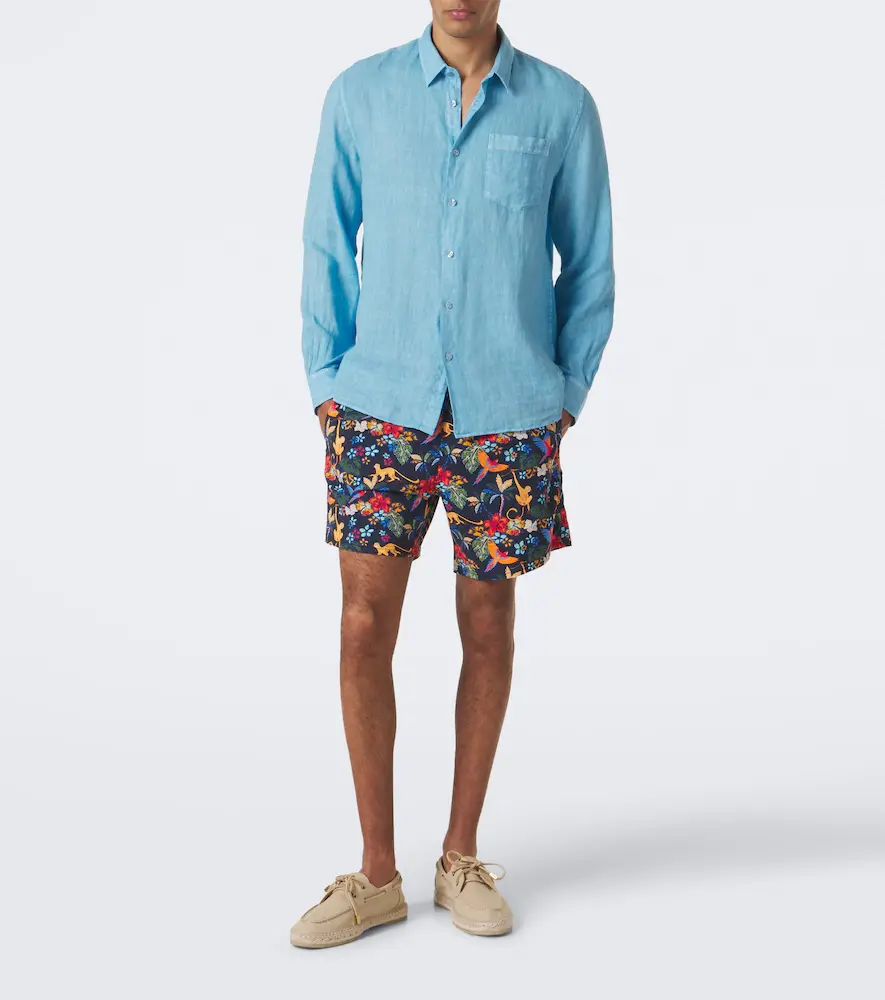 Vilebrequin Caroubis linen shirt | Thumbnail 2 Vilebrequin Caroubis linen shirt | Thumbnail 2