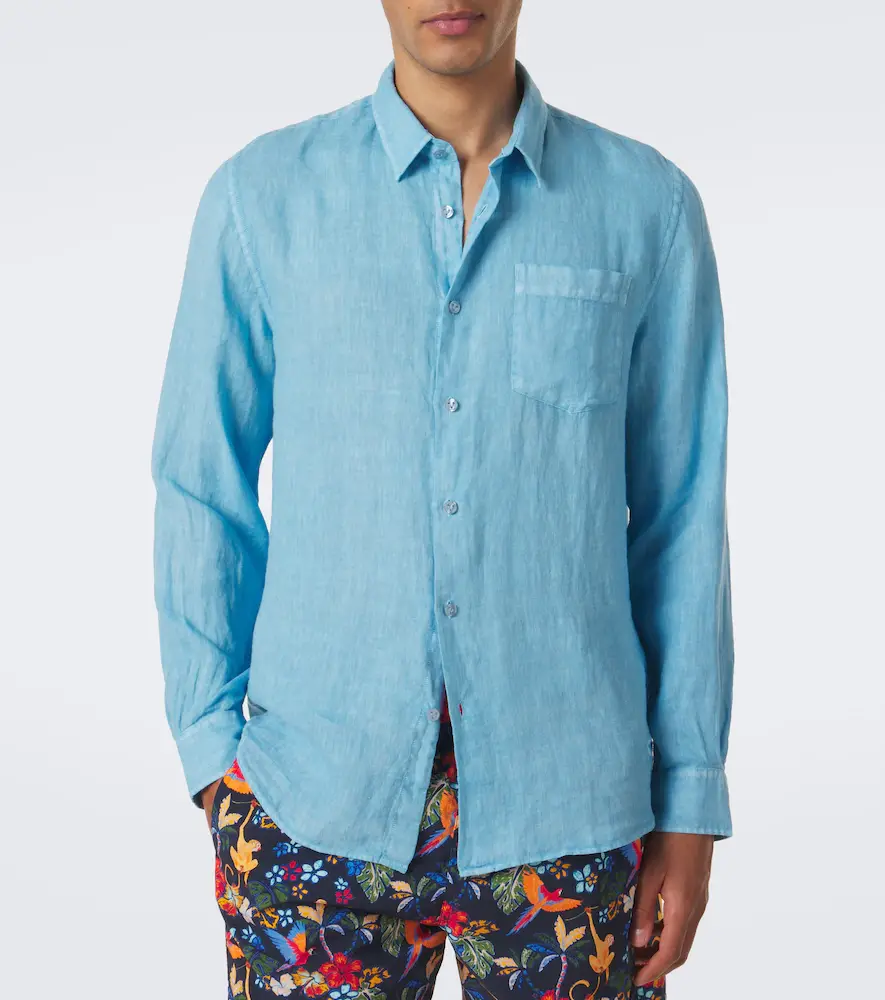 Vilebrequin Caroubis linen shirt | Thumbnail 4 Vilebrequin Caroubis linen shirt | Thumbnail 4