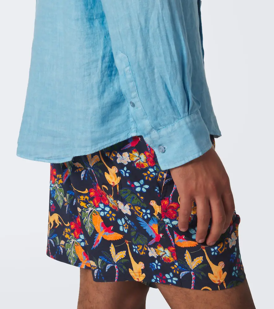 Vilebrequin Caroubis linen shirt | Thumbnail 6 Vilebrequin Caroubis linen shirt | Thumbnail 6