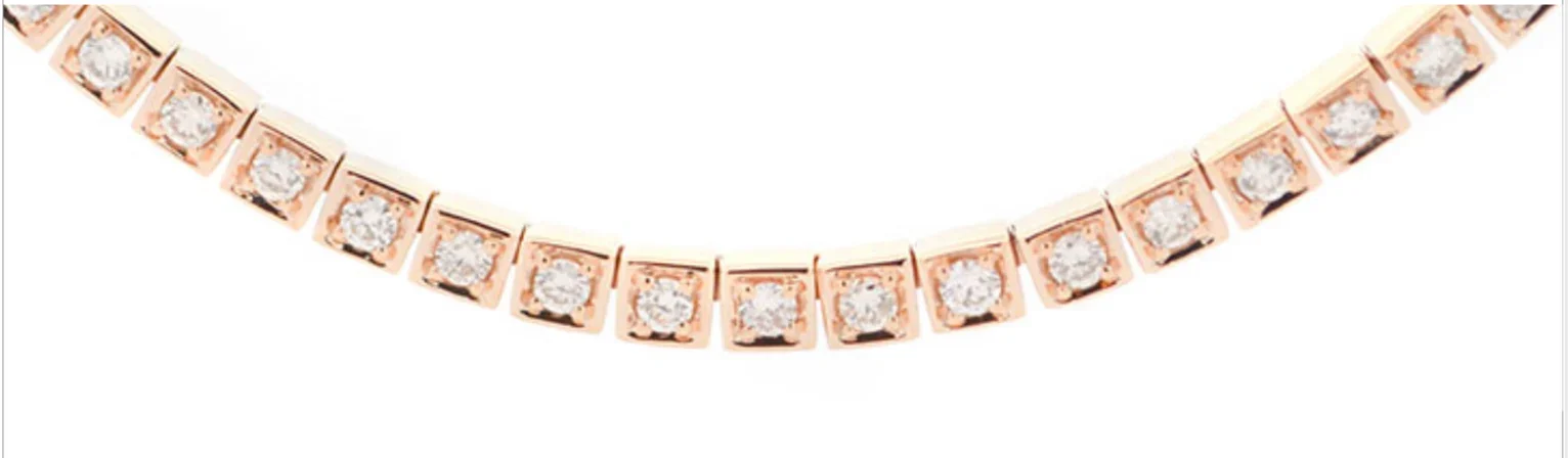 0.82ct Diamond 18K Gold Choker Necklace