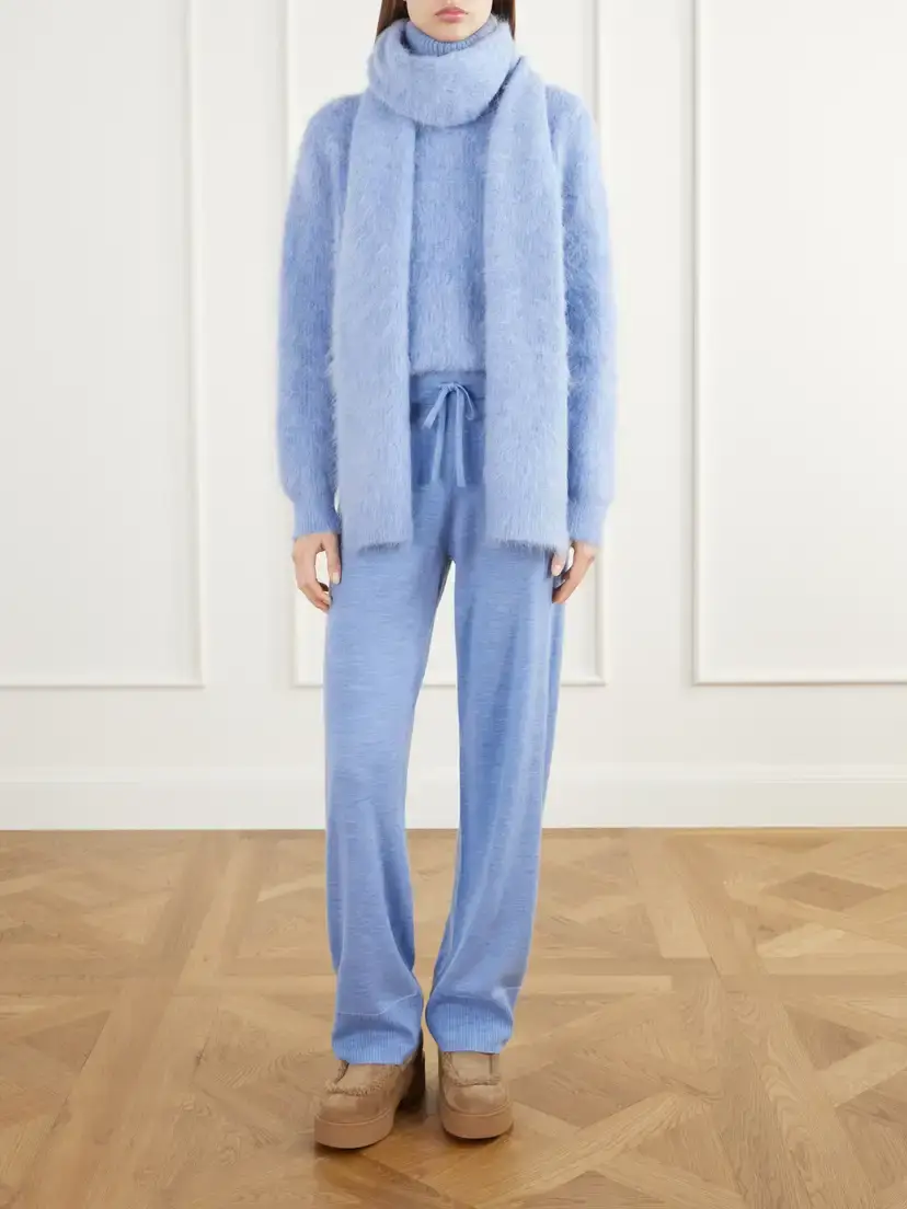 We Norwegians Geilo Drawstring Merino Wool Straight-leg Pants | Thumbnail 2