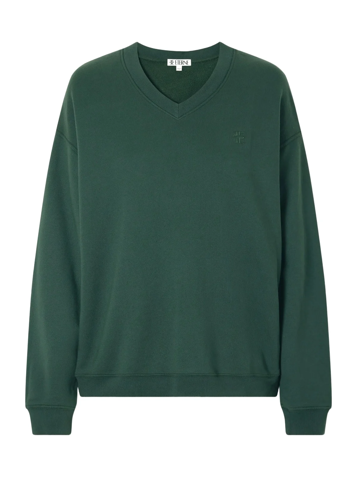 ÉTERNE Logo-embroidered French Cotton And Modal-blend Terry Sweatshirt