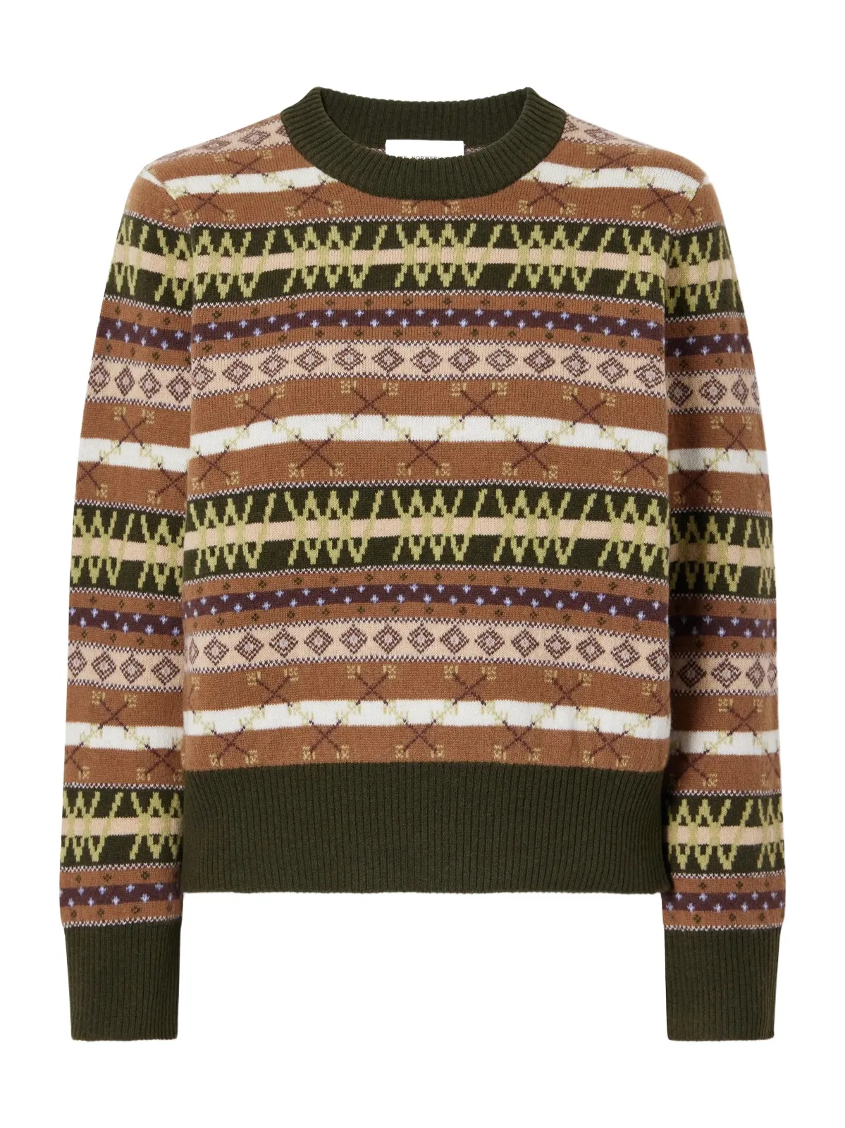 We Norwegians Skye Fair Isle Merino Wool Sweater