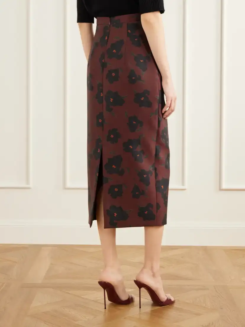 Emilia Wickstead Lorelei Floral-print Taffeta Faille Midi Skirt | Thumbnail 3 Emilia Wickstead Lorelei Floral-print Taffeta Faille Midi Skirt | Thumbnail 3