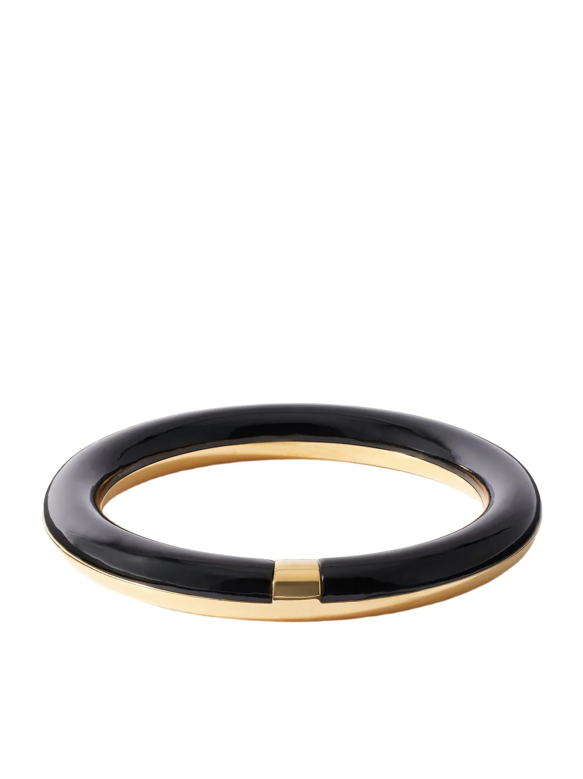Alaïa Ray Logo-engraved Gold-tone Bangle