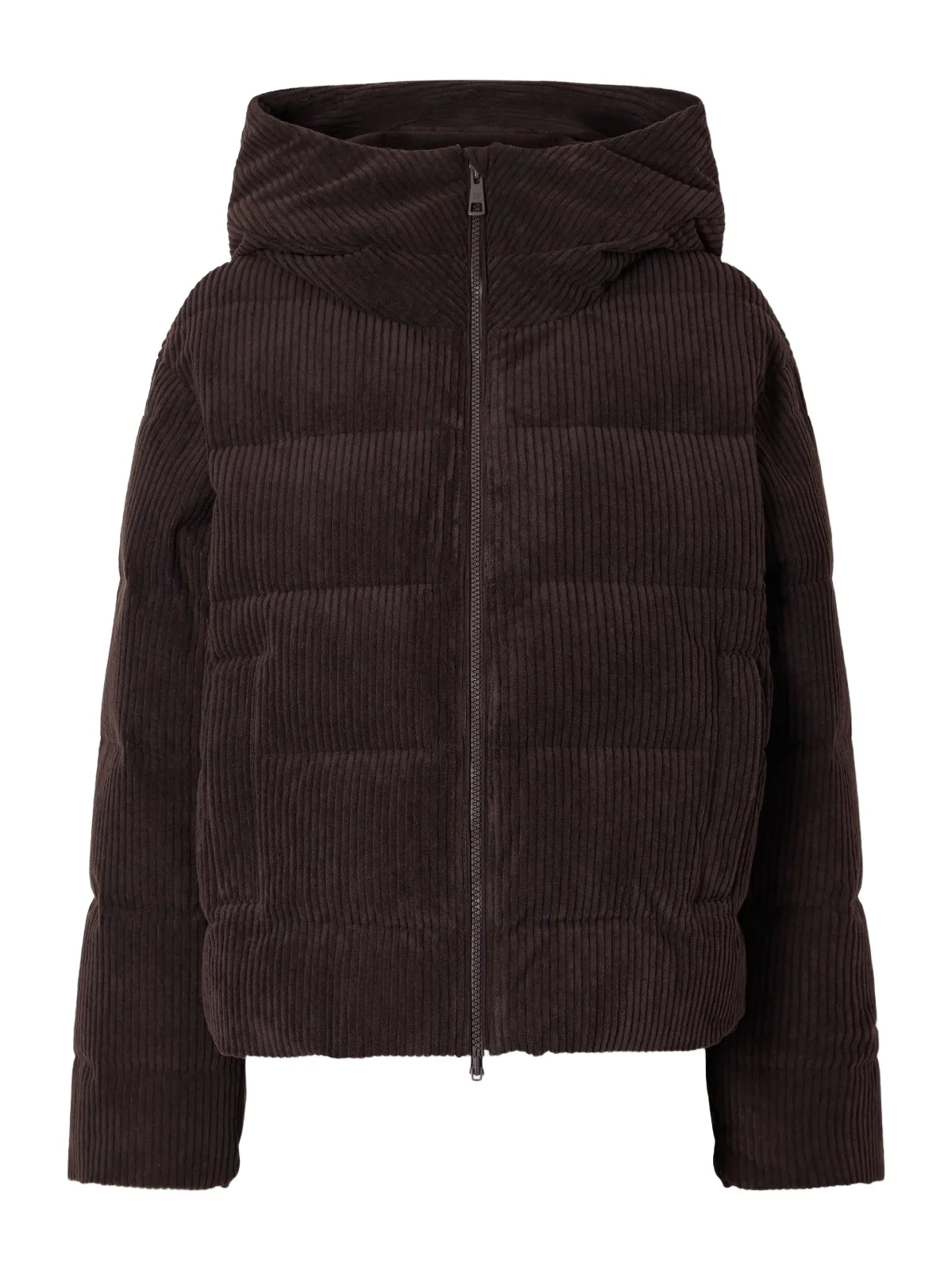 We Norwegians Britt Hooded Quilted Corduroy Padded Ski Jacket