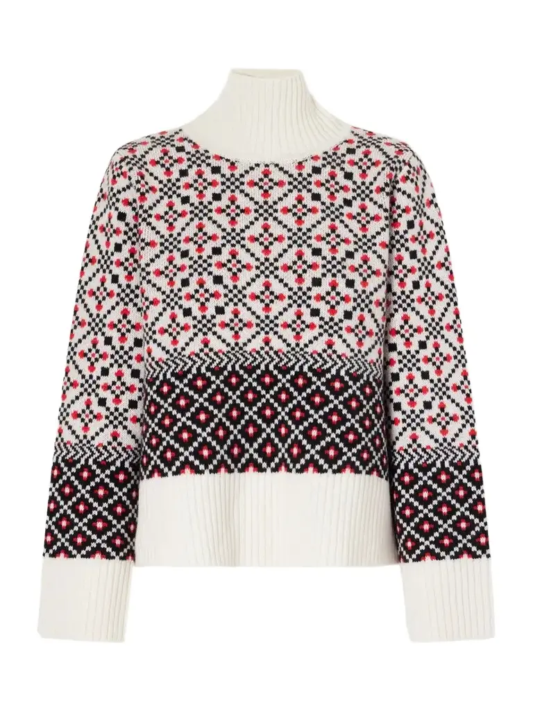 Telemark Turtleneck Jacquard-knit Merino Wool Sweater