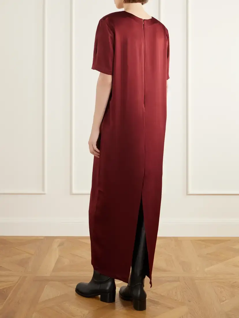Giuliva Heritage The Gioia Satin Maxi Dress | Thumbnail 4
