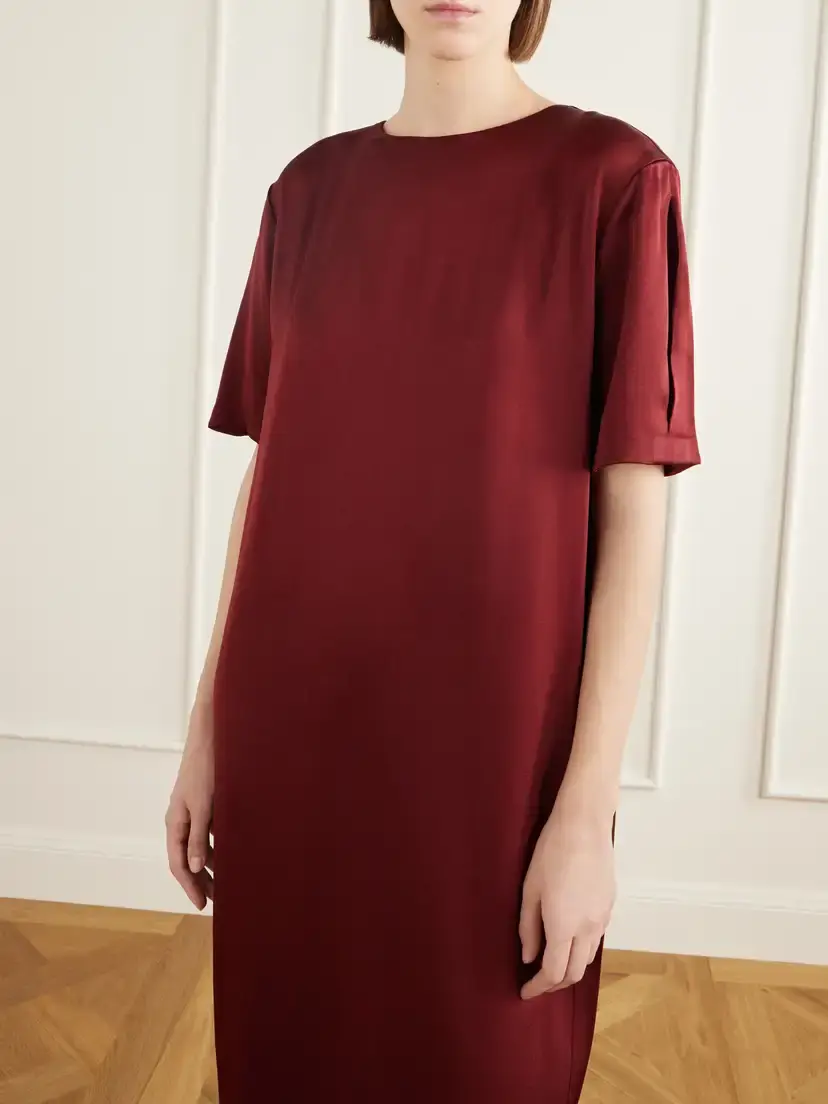 Giuliva Heritage The Gioia Satin Maxi Dress | Thumbnail 5