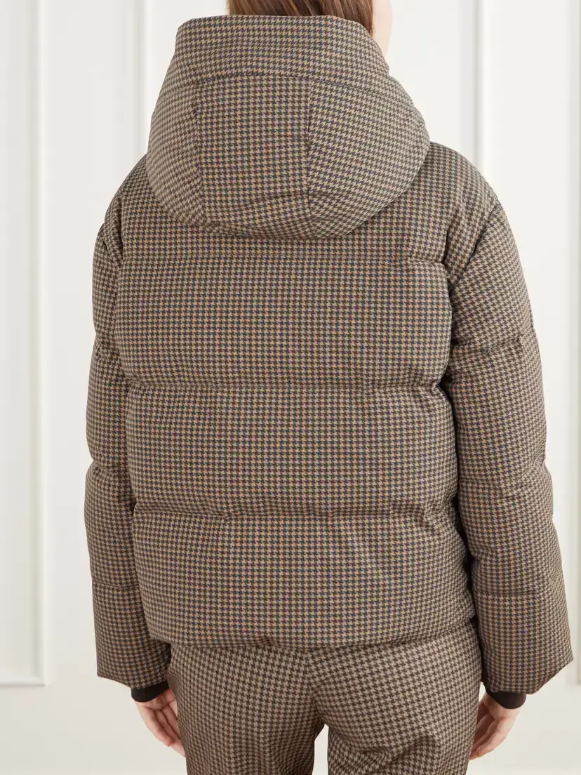 We Norwegians Glenshee Houndstooth Plush-trimmed Padded Shell Ski Jacket | Thumbnail 3 We Norwegians Glenshee Houndstooth Plush-trimmed Padded Shell Ski Jacket | Thumbnail 3