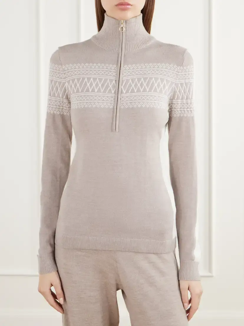 We Norwegians Merino Wool Half-zip Sweater | Thumbnail 3