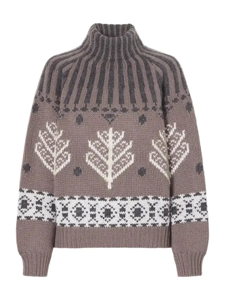 Fair Isle Intarsia-knit Cashmere Sweater Fair Isle Intarsia-knit Cashmere Sweater