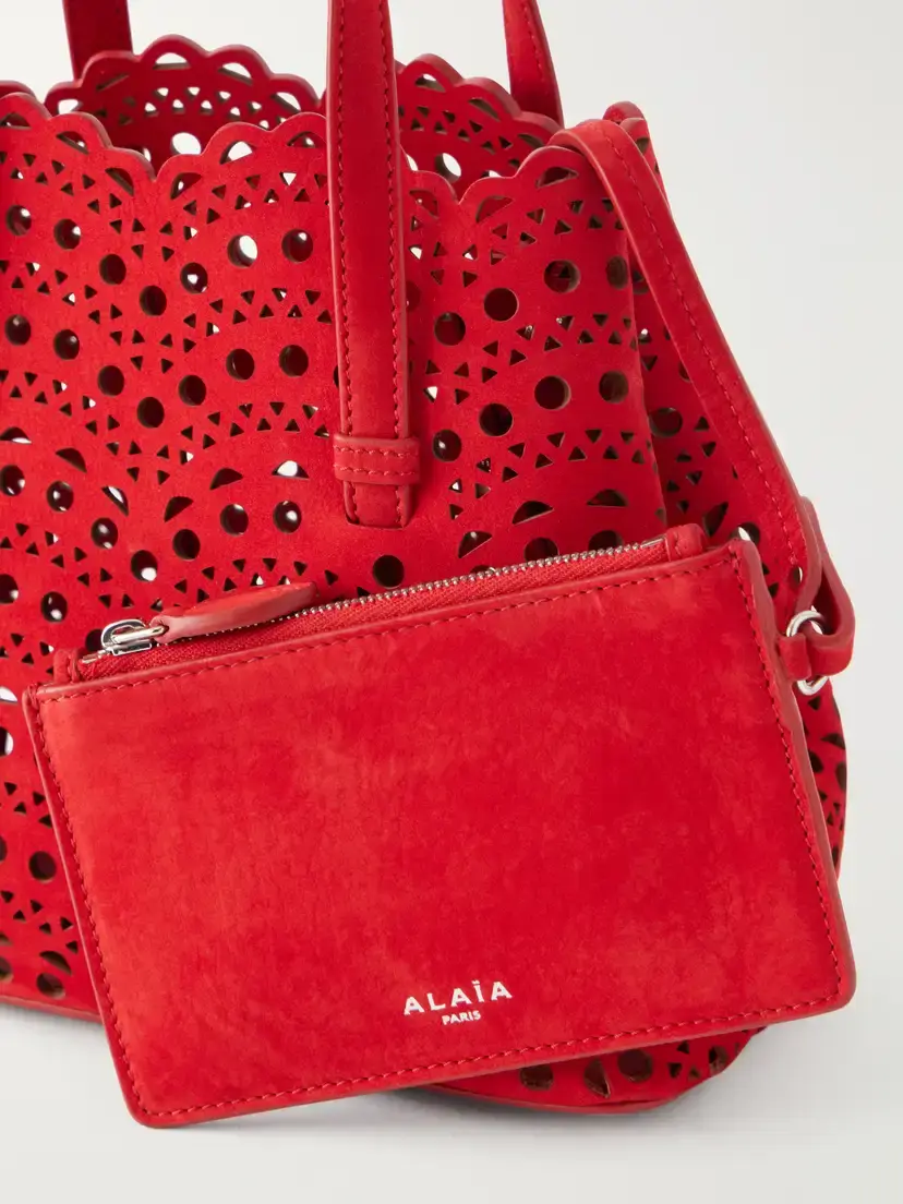 Alaïa Mina Laser-cut Nubuck Top-handle Bag | Thumbnail 4 Alaïa Mina Laser-cut Nubuck Top-handle Bag | Thumbnail 4