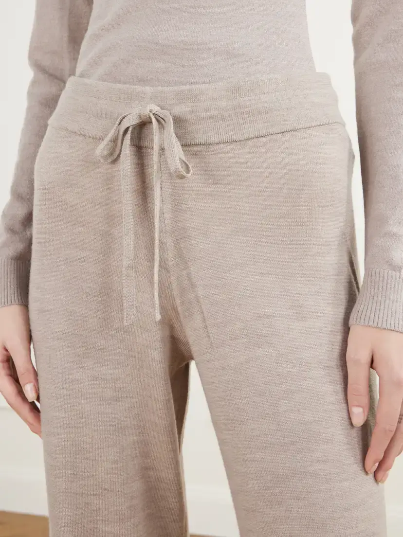 We Norwegians Geilo Drawstring Merino Wool Straight-leg Pants | Thumbnail 5
