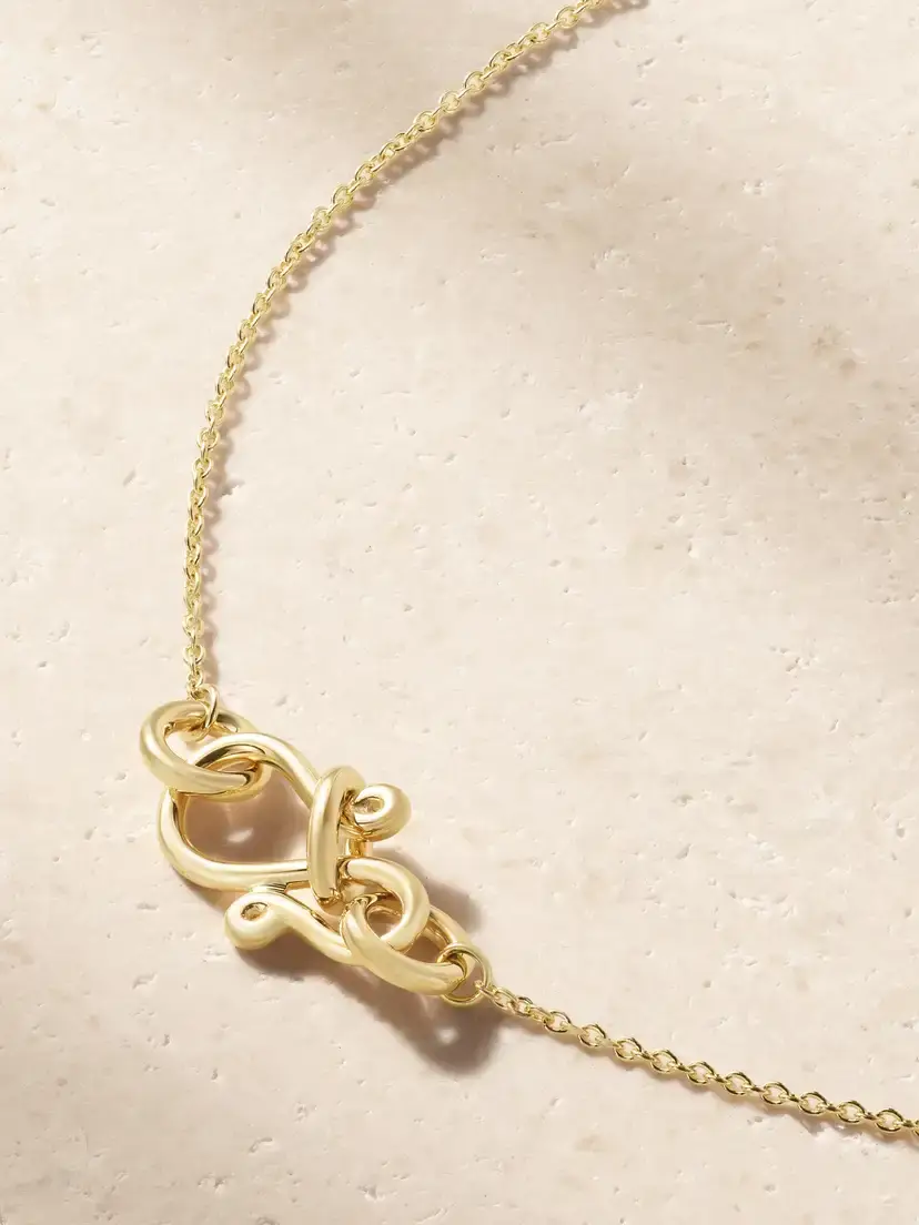 Sophie Bille Brahe Luce Simple 14-karat Recycled Gold Pearl Necklace | Thumbnail 3 Sophie Bille Brahe Luce Simple 14-karat Recycled Gold Pearl Necklace | Thumbnail 3