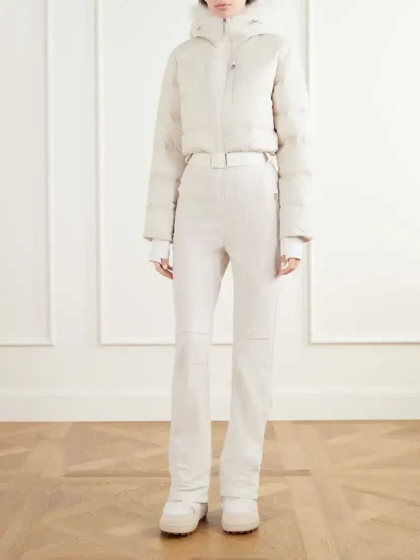 Yves Salomon Belted Quilted Shell Down Ski Suit | Thumbnail 2 Yves Salomon Belted Quilted Shell Down Ski Suit | Thumbnail 2